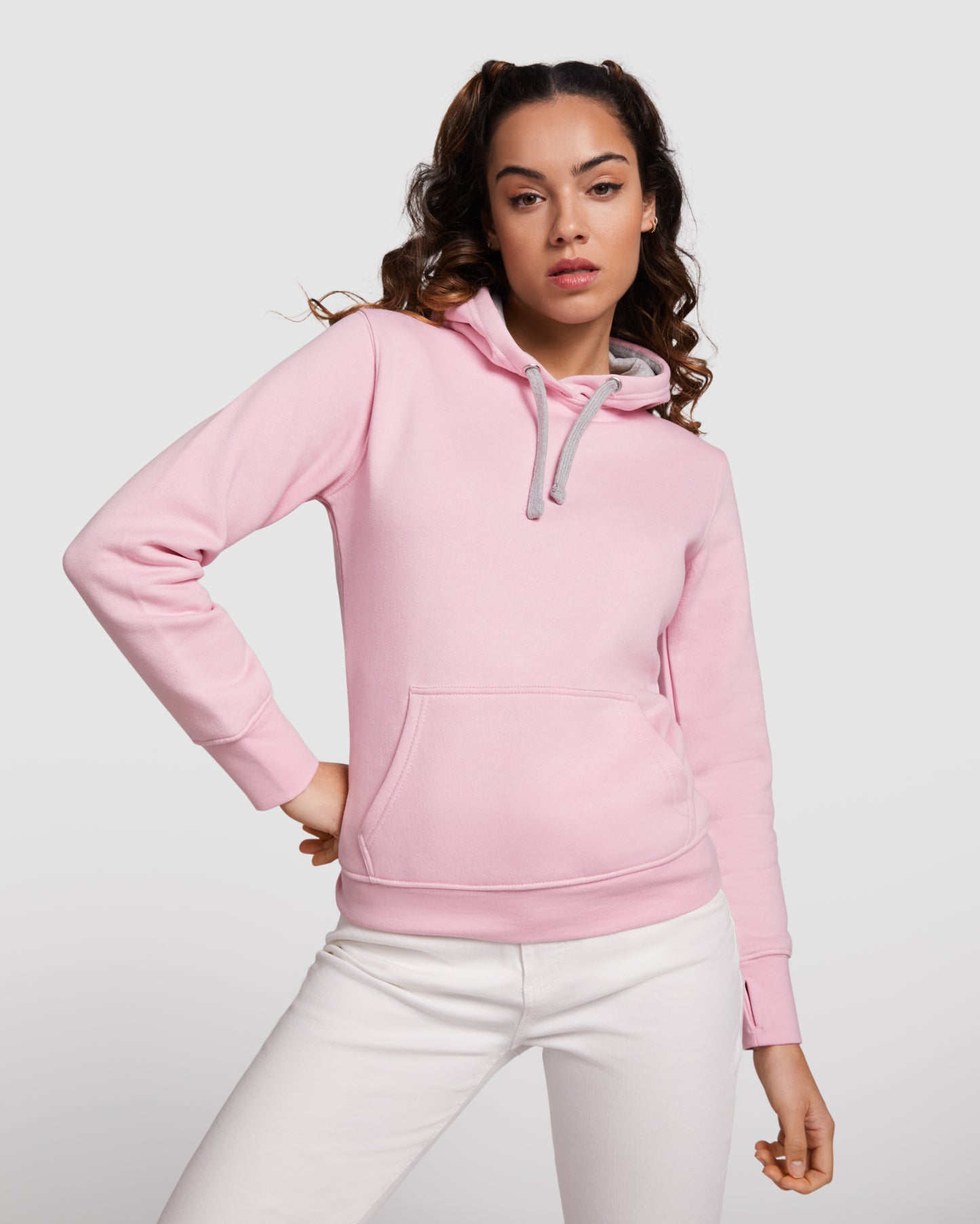 Sudadera Urban capucha bicolor mujer