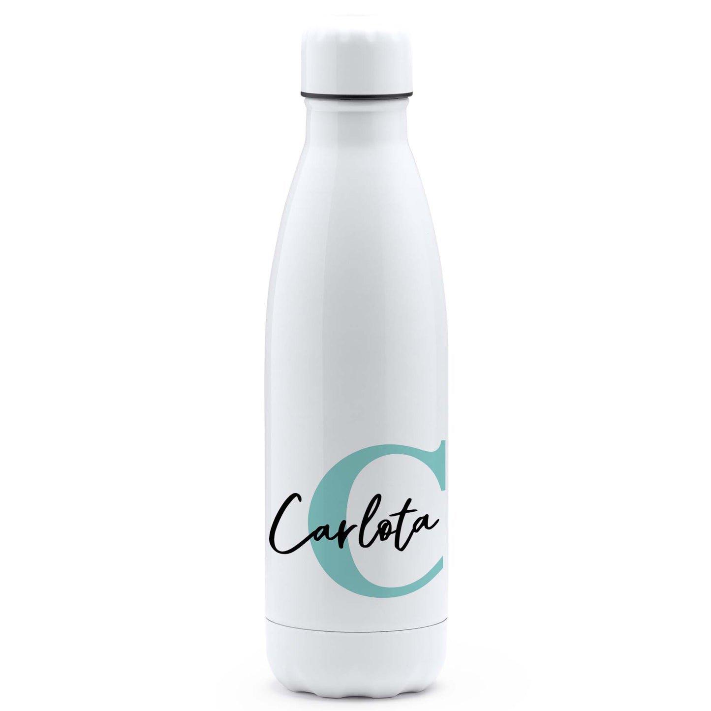 Botella personalizada con nombre de aceri inox