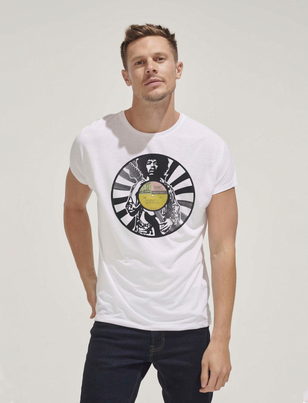 Camiseta personalizada Jimi Hendrix disco