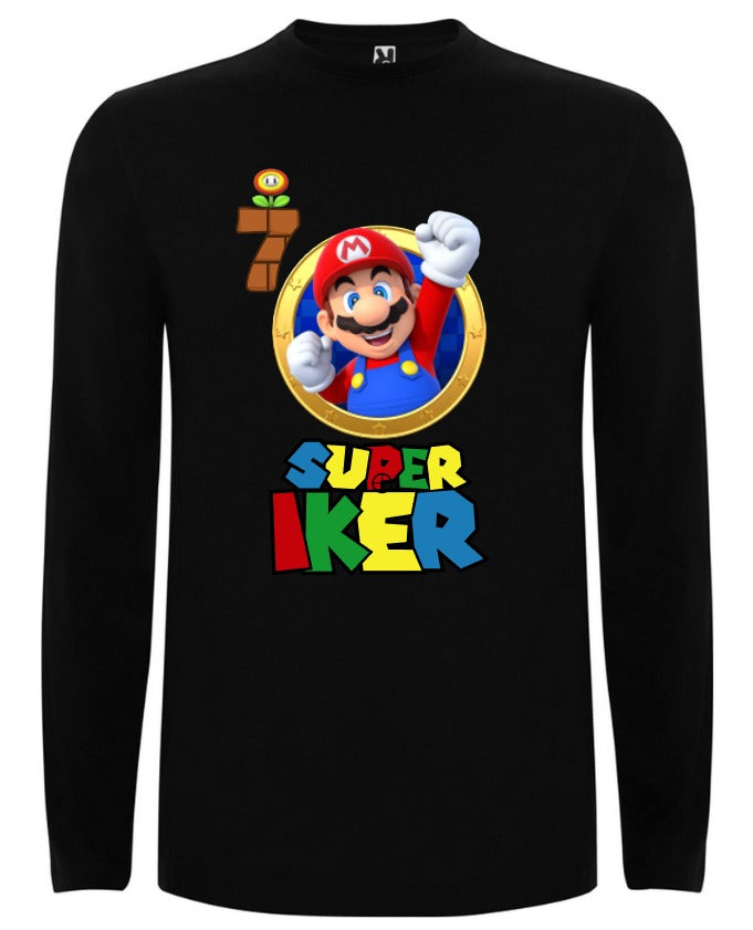 Camiseta personalizada familia super mario