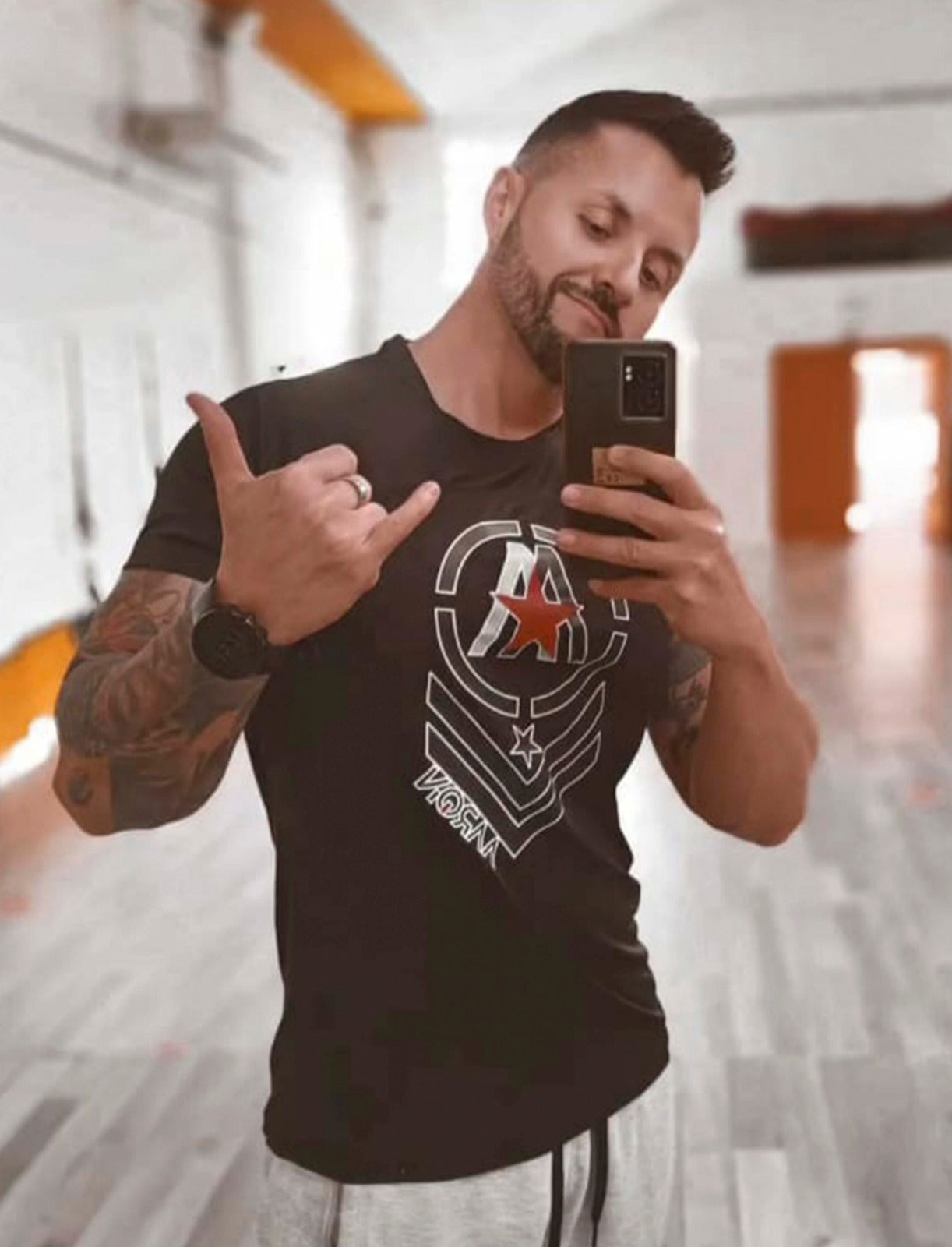 Camiseta mangas cortas MILITAR