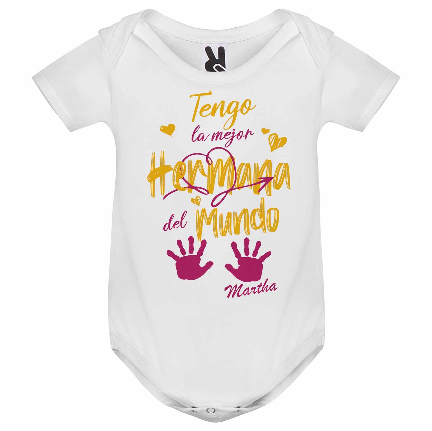 Body personalizado el mejor hermano del mundo