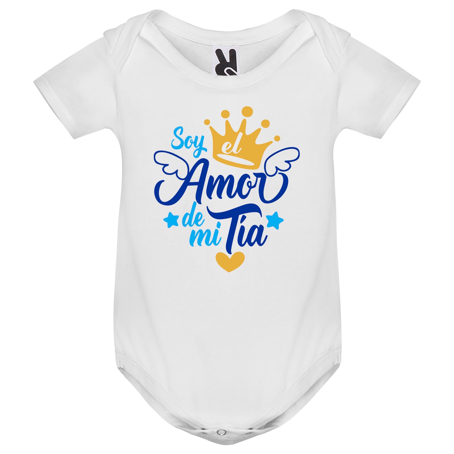 Body personalizado Soy el amor de mi tia mangas cortas