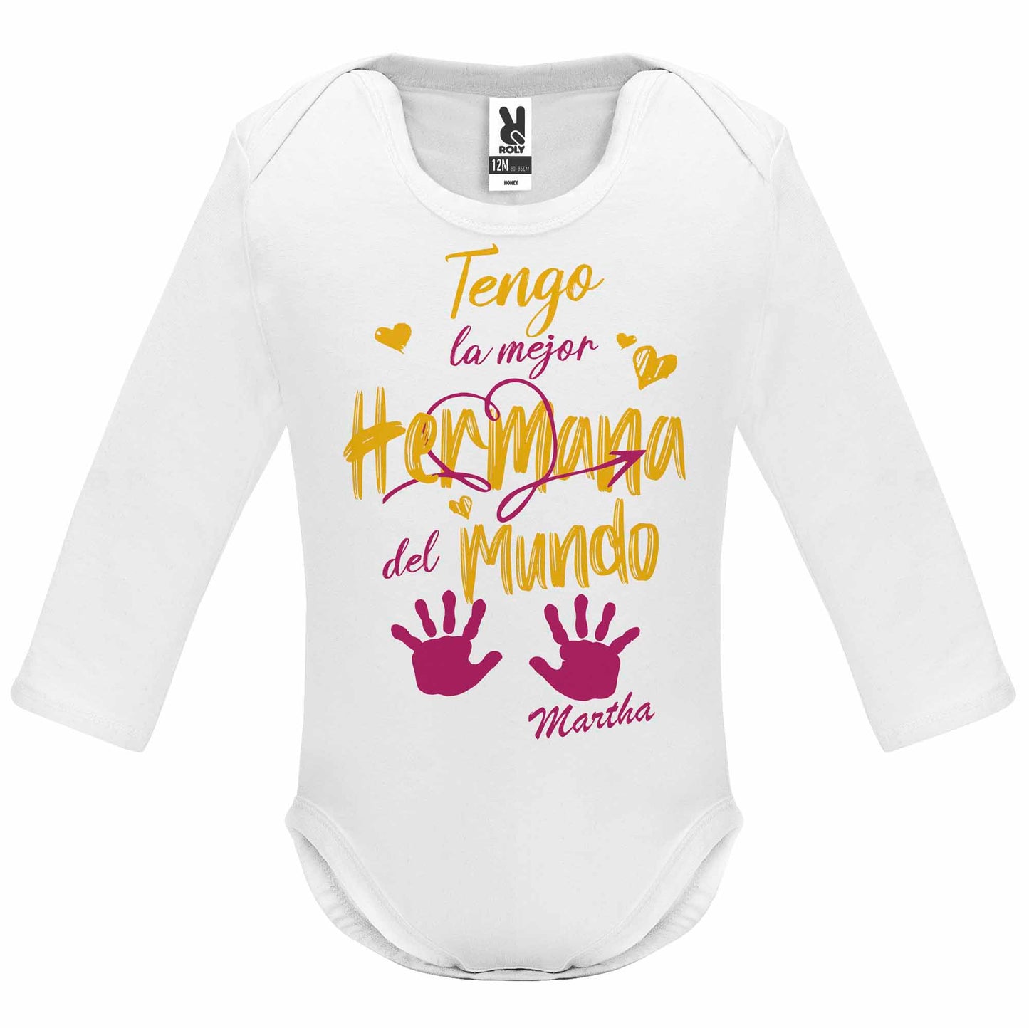 Body personalizado el mejor hermano del mundo