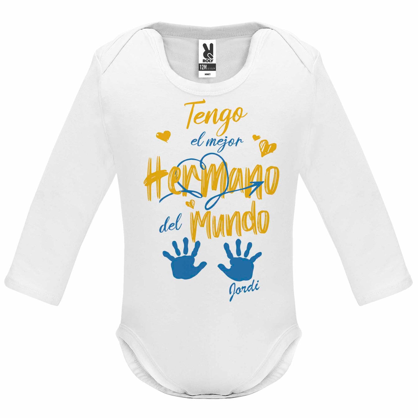 Body personalizado el mejor hermano del mundo