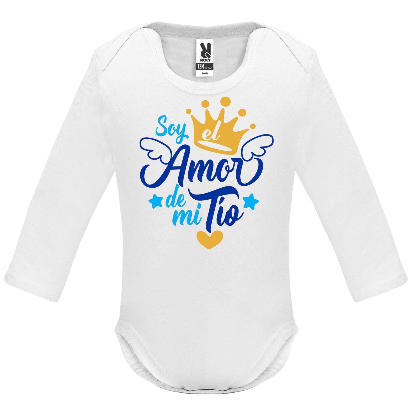 Body personalizado soy el amor de mi tío mangas largas
