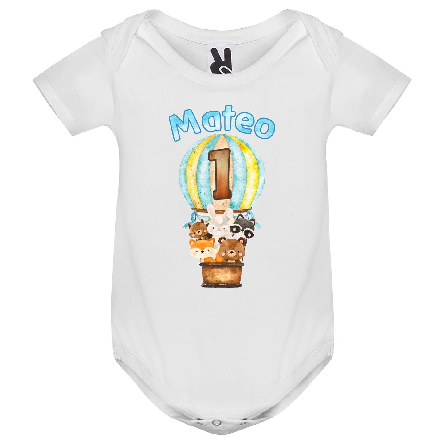 Body de Bebé personalizado animales en globo