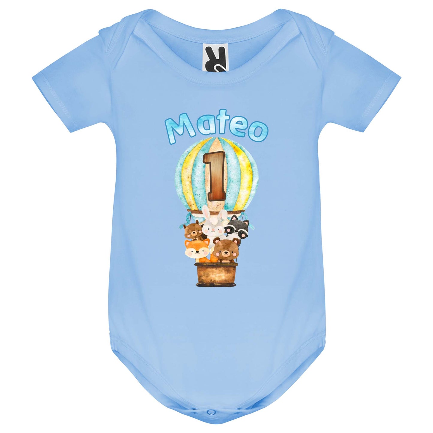 Body de Bebé personalizado animales en globo