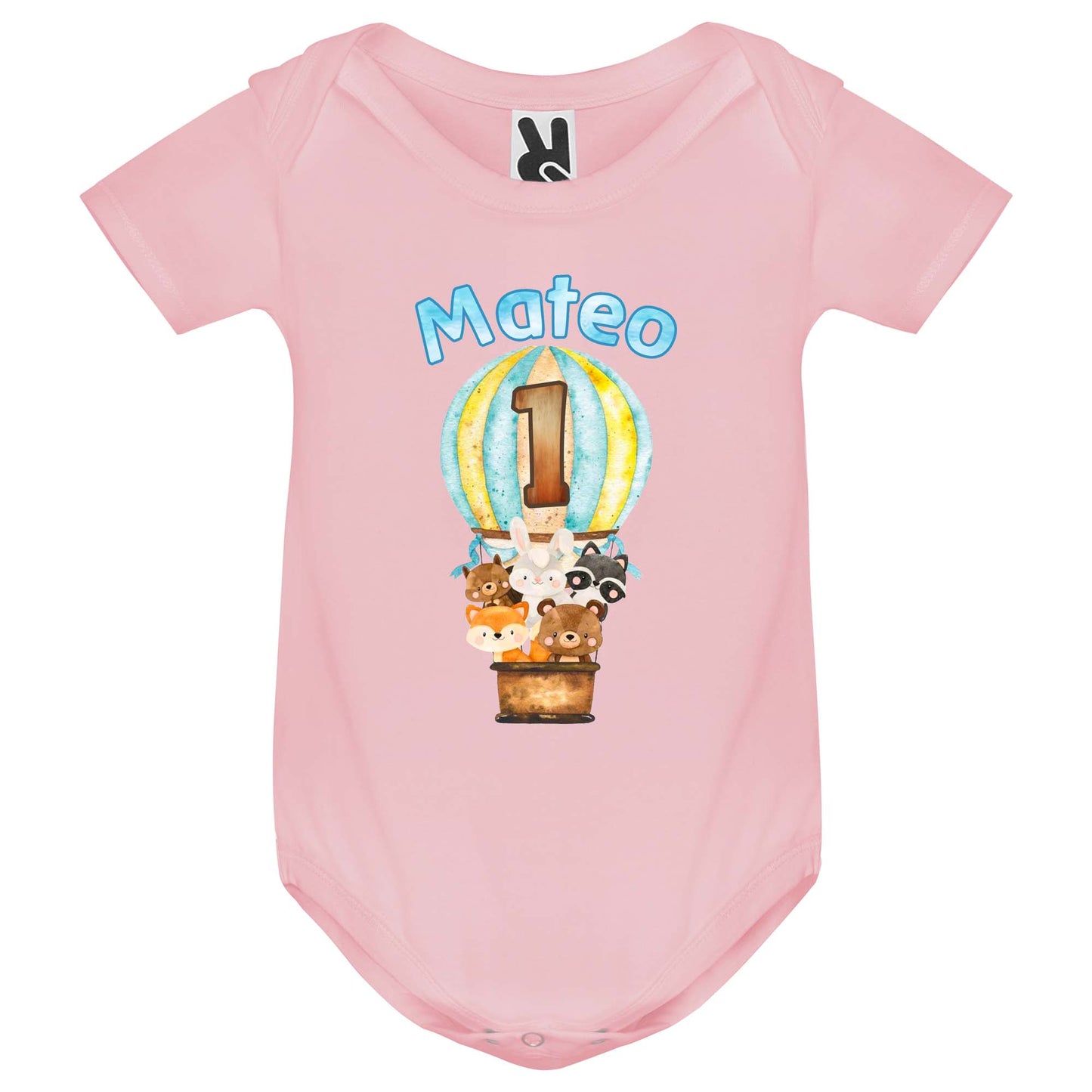 Body de Bebé personalizado animales en globo