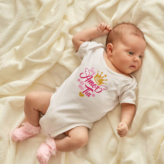 Body personalizado Soy el amor de mi tia mangas cortas