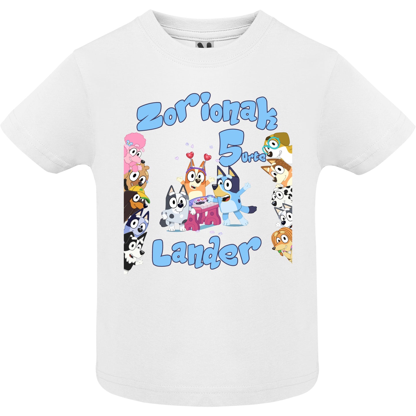 Camiseta personalizada Bluey