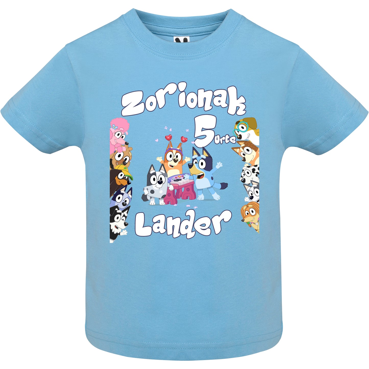 Camiseta personalizada Bluey