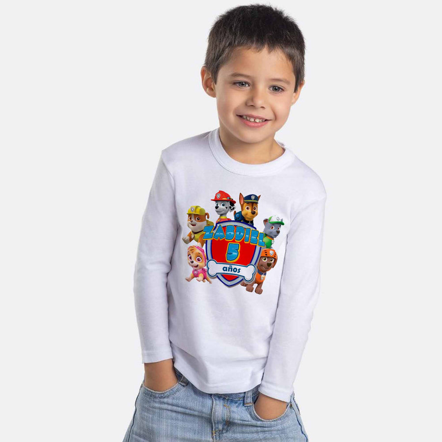 Camiseta manga larga patrulla canina
