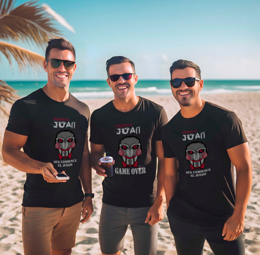 Camiseta despedida de soltero SAW personalizada