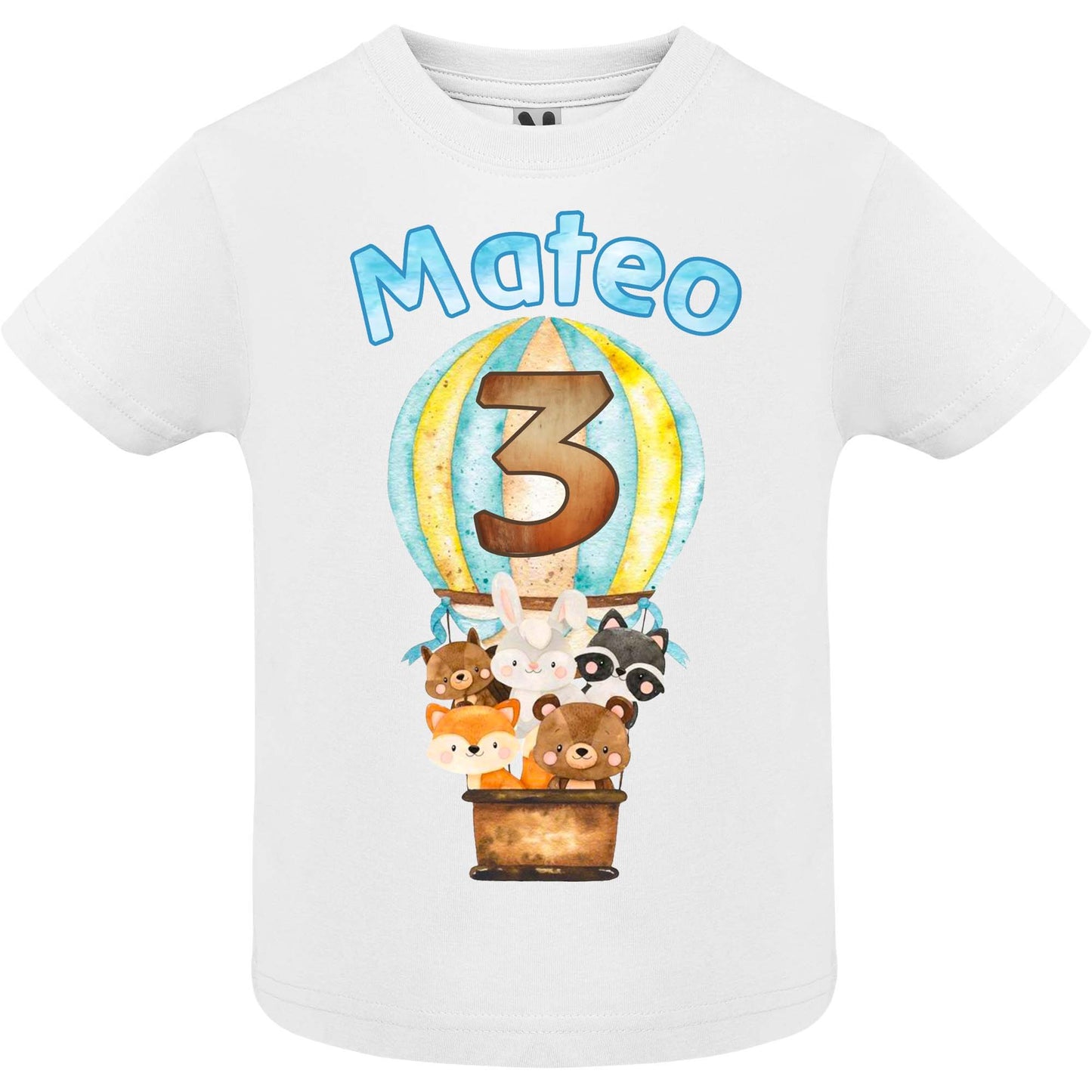 Camiseta personalizada animales en globo