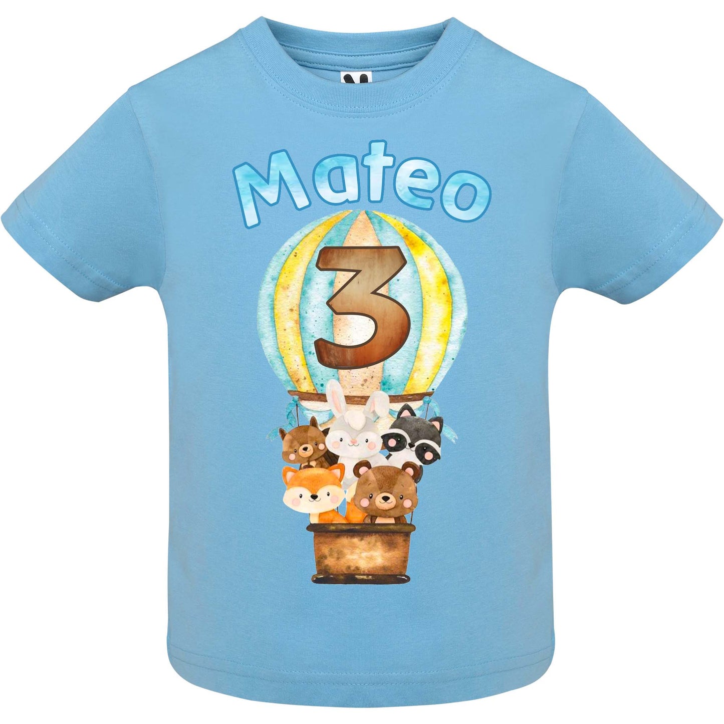 Camiseta personalizada animales en globo