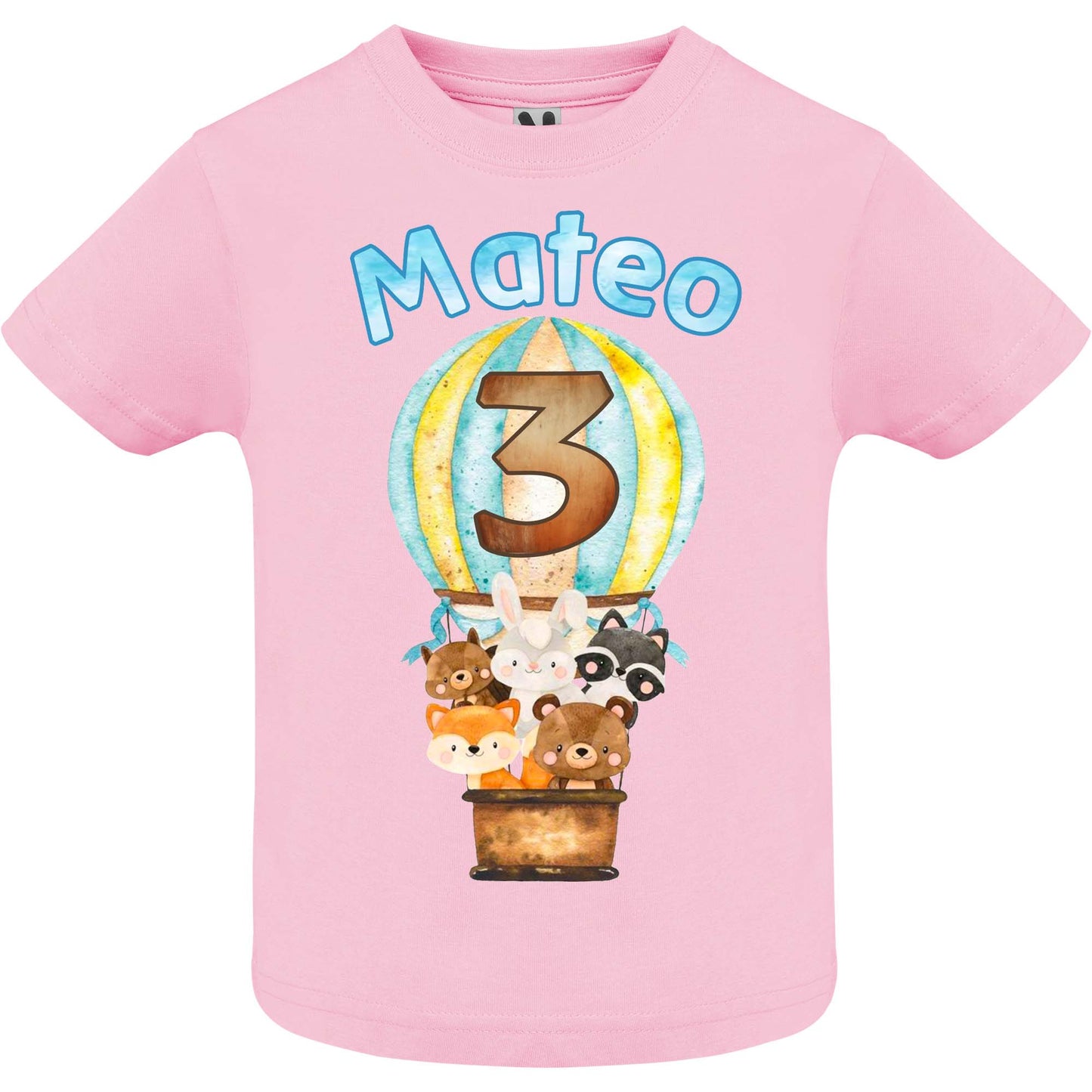 Camiseta personalizada animales en globo