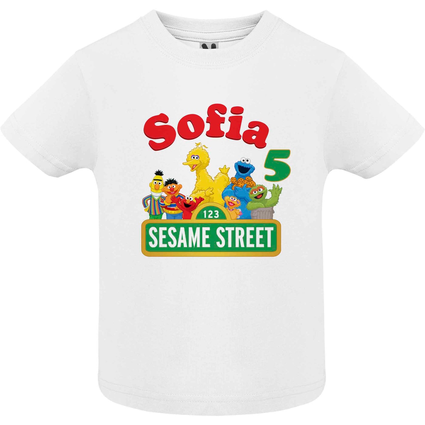 Camiseta Barrio Sésamo personalizada
