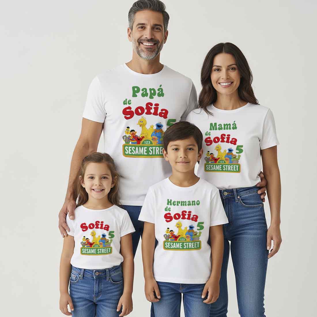Camiseta Barrio Sésamo personalizada