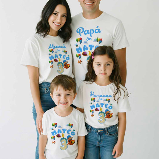 Camiseta personalizada pocoyo aviador