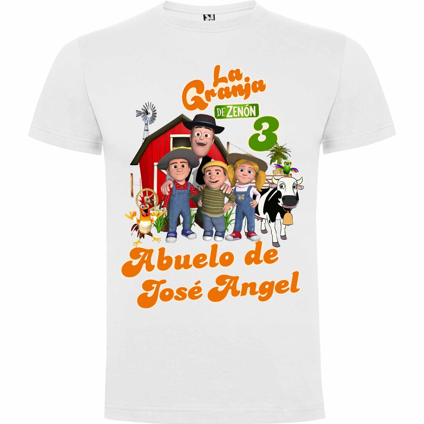 Camiseta personalizada familia La granja de Zenón