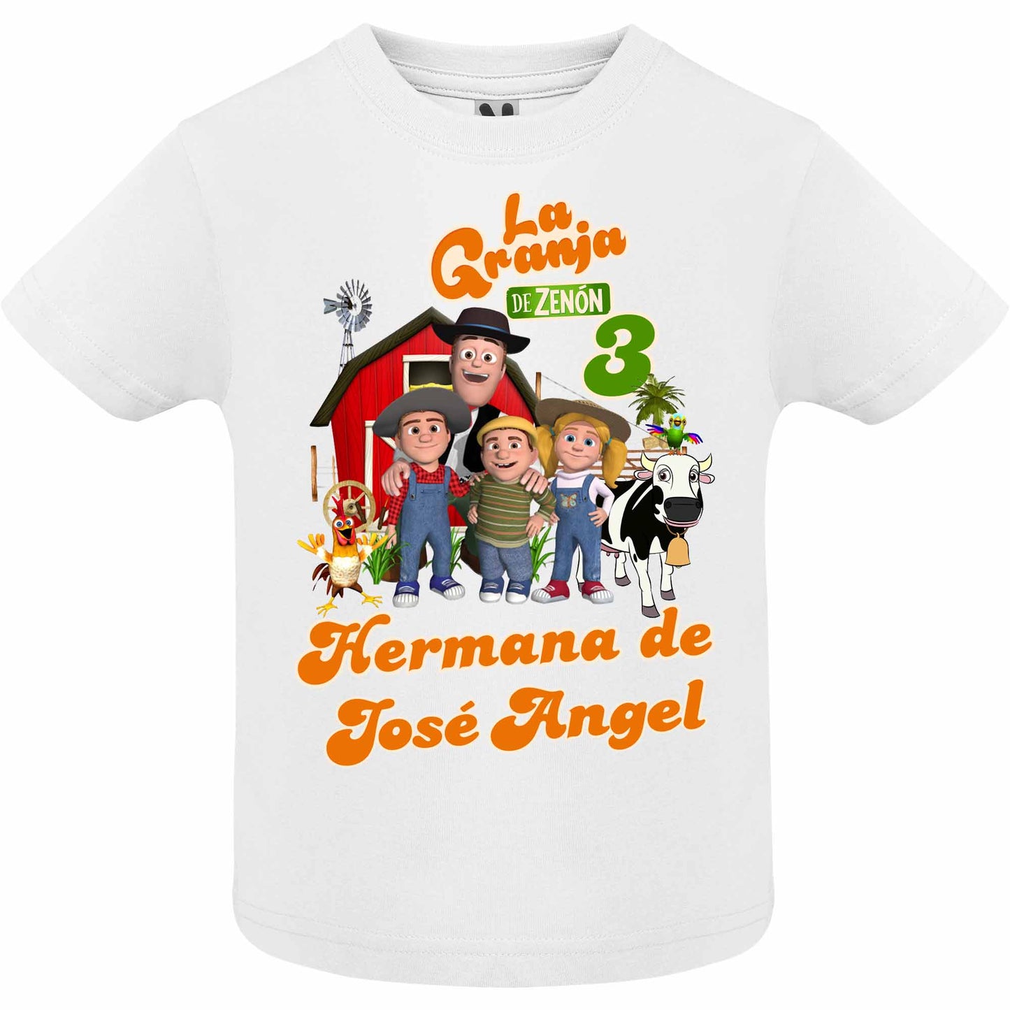 Camiseta personalizada familia La granja de Zenón