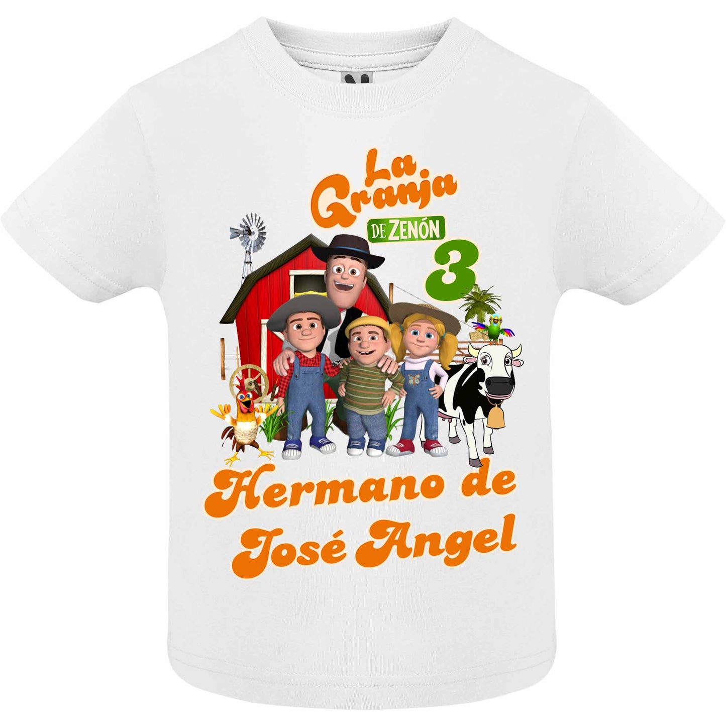 Camiseta personalizada familia La granja de Zenón