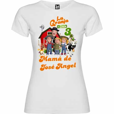 Camiseta personalizada familia La granja de Zenón