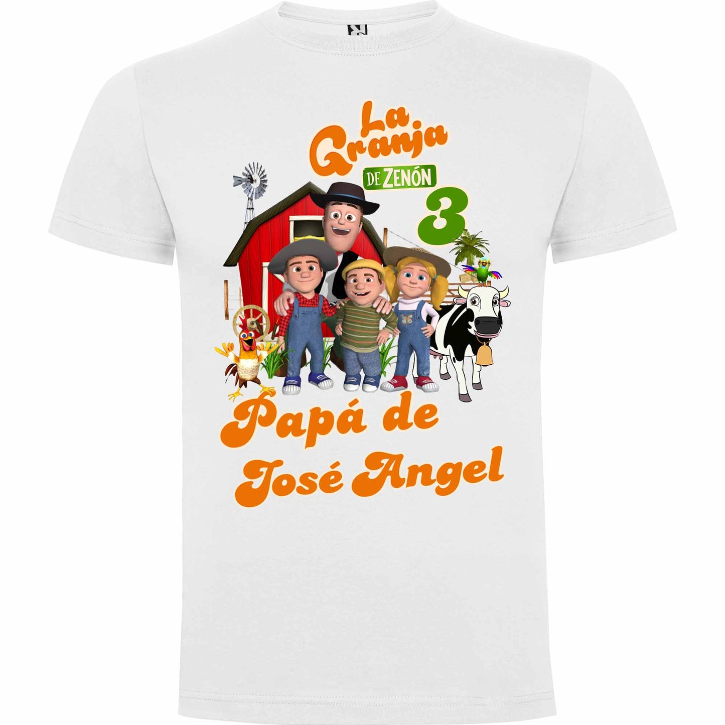 Camiseta personalizada familia La granja de Zenón