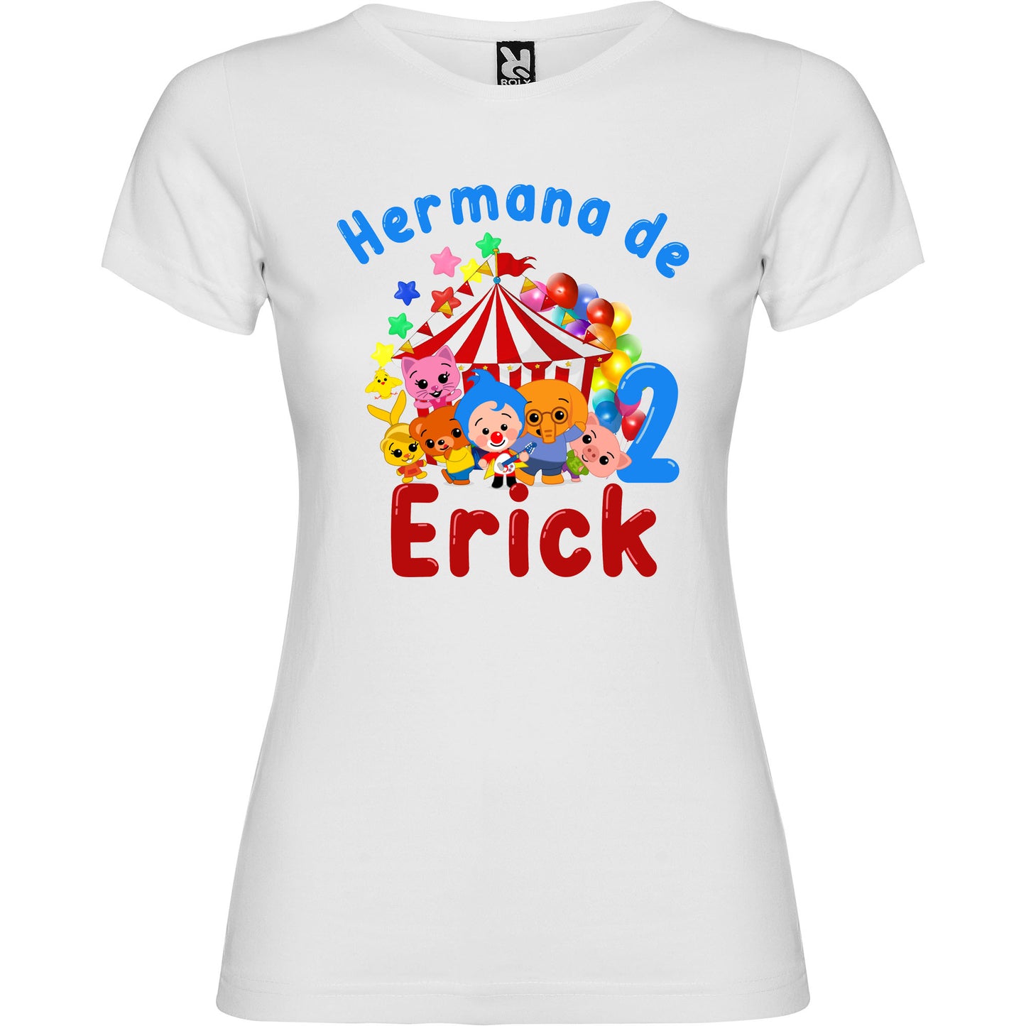 Camiseta personalizada familia payaso plim plim