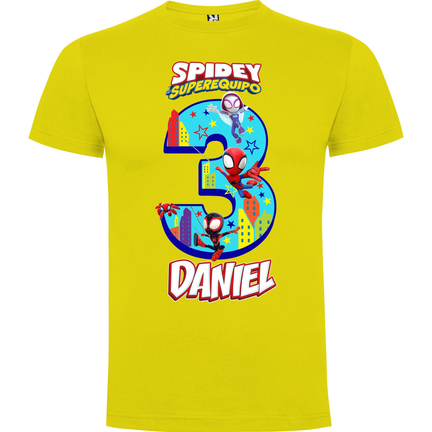 Camiseta personalizada Spidey y su super equipo
