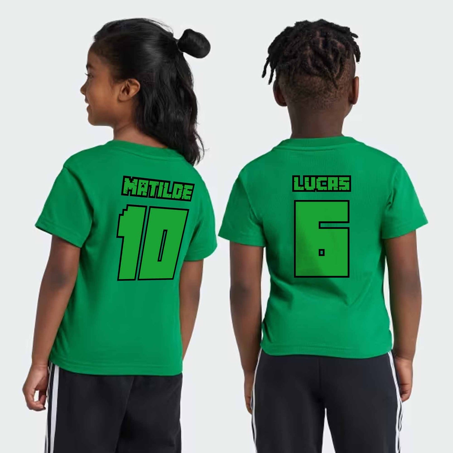 Camiseta minecraft creeper personalizada