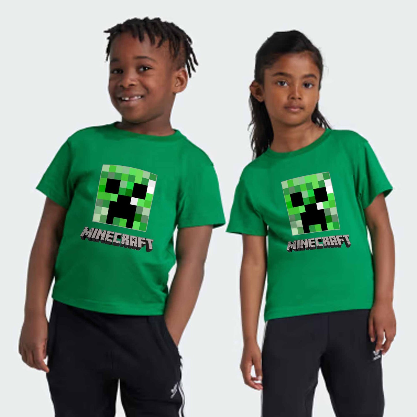 Camiseta minecraft creeper personalizada