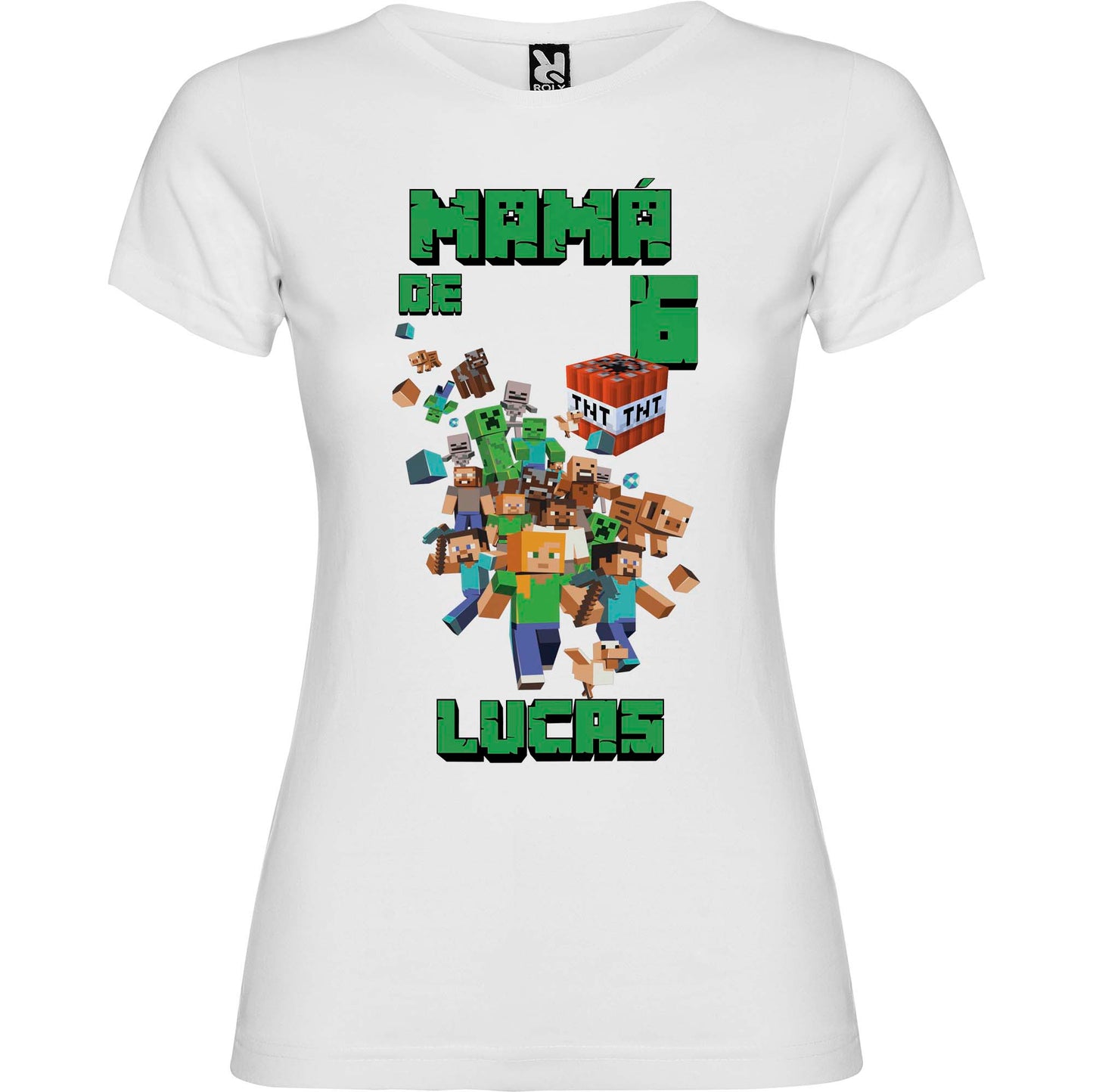 Camiseta personalizada Minecraft cumpleaños
