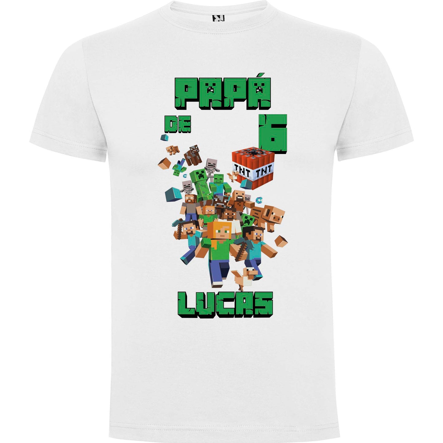 Camiseta personalizada Minecraft cumpleaños