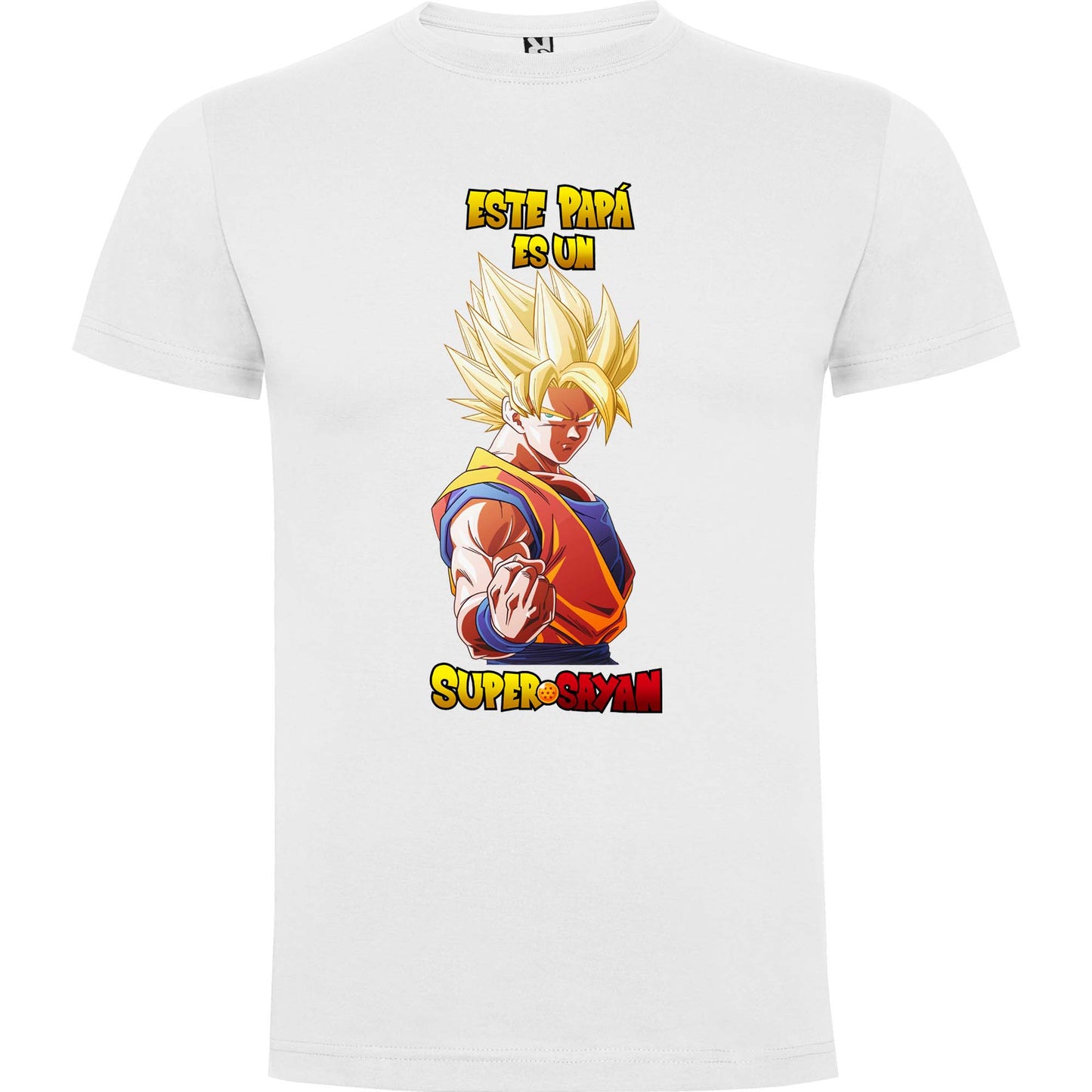 Camiseta personalizada papá super sayan