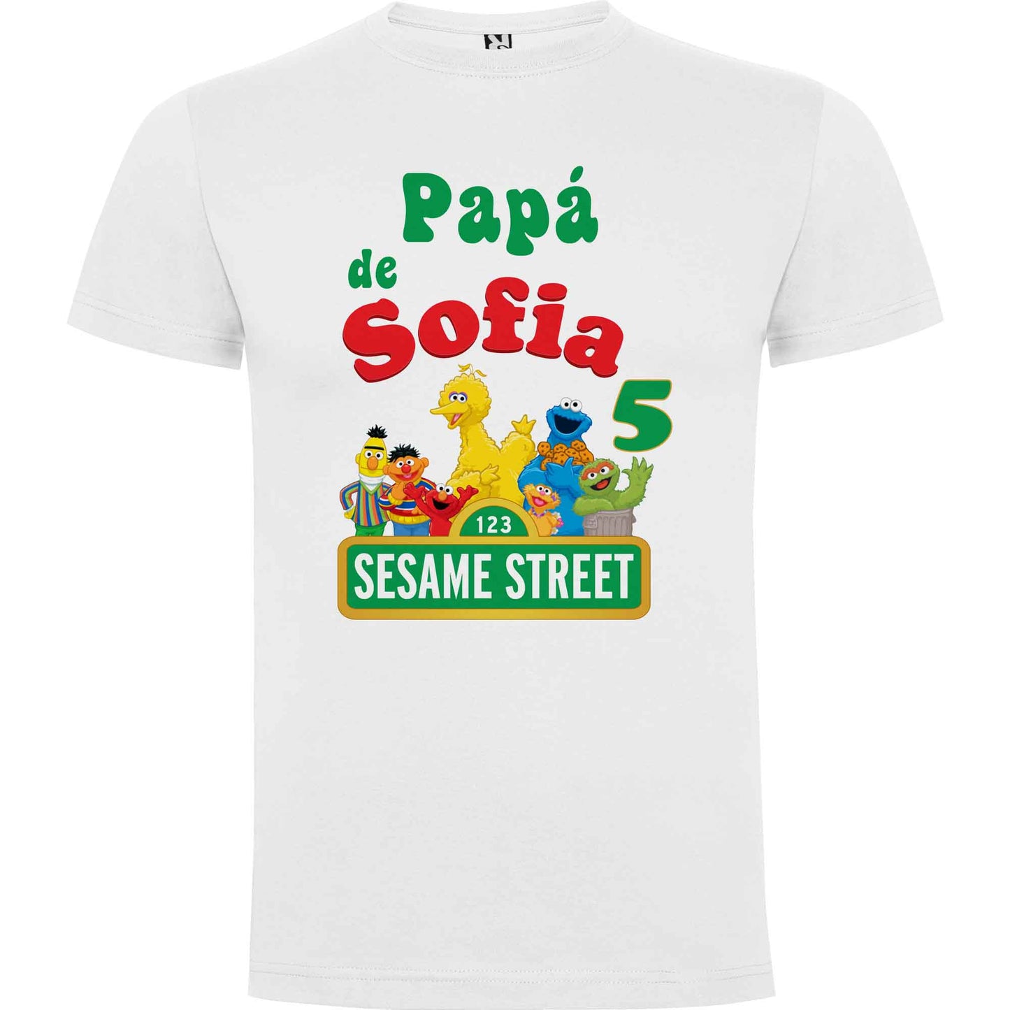 Camiseta Barrio Sésamo personalizada