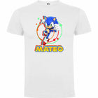 Camiseta Sonic personalizada con nombre