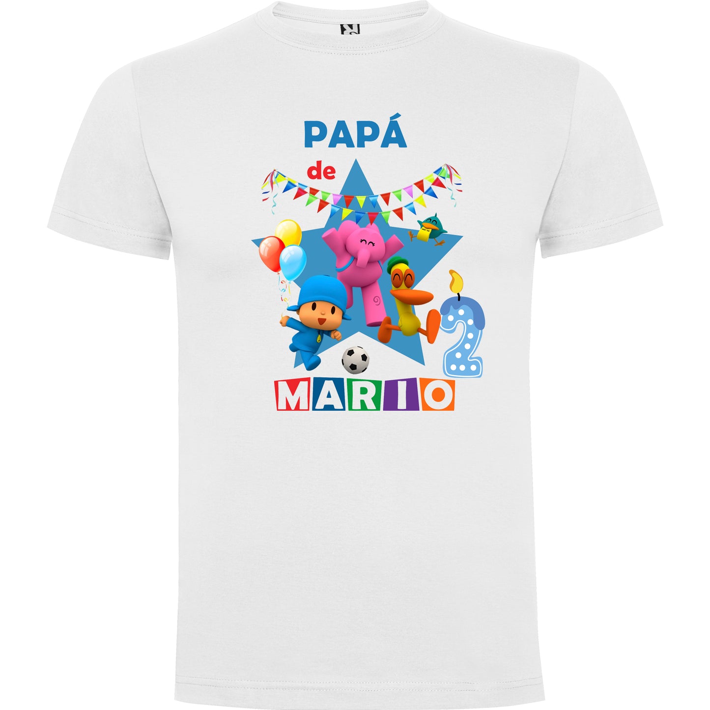 Camiseta personalizada Pocoyo cumpleaños