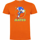 Camiseta Sonic personalizada con nombre