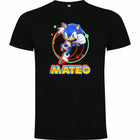 Camiseta Sonic personalizada con nombre