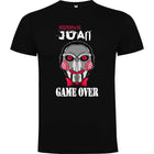 camiseta con basada el la peli de saw, para que tu despedida seal un juego entre amigos, esta camiseta es para el novio