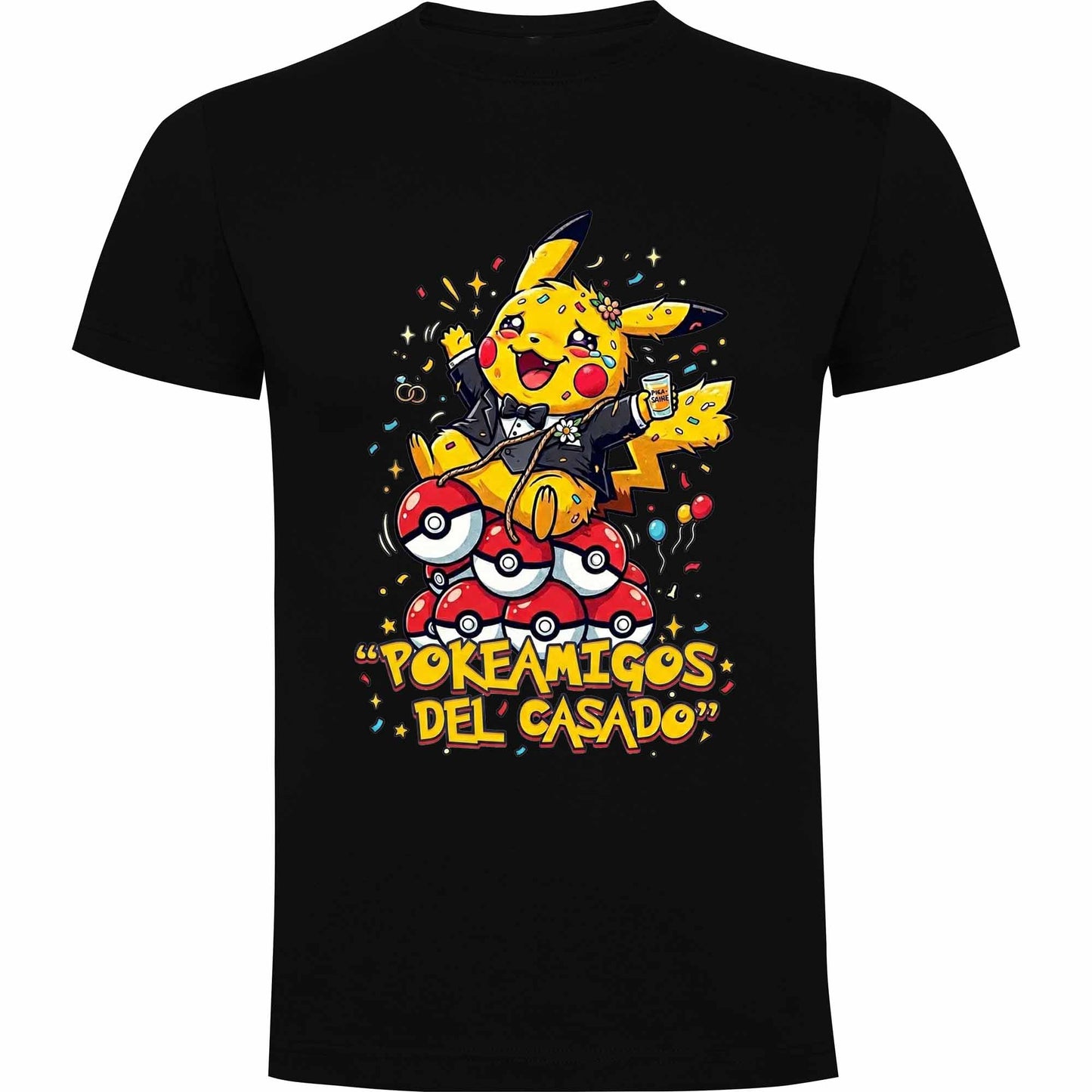 Camiseta despedida de soltero Pokemon pikachu