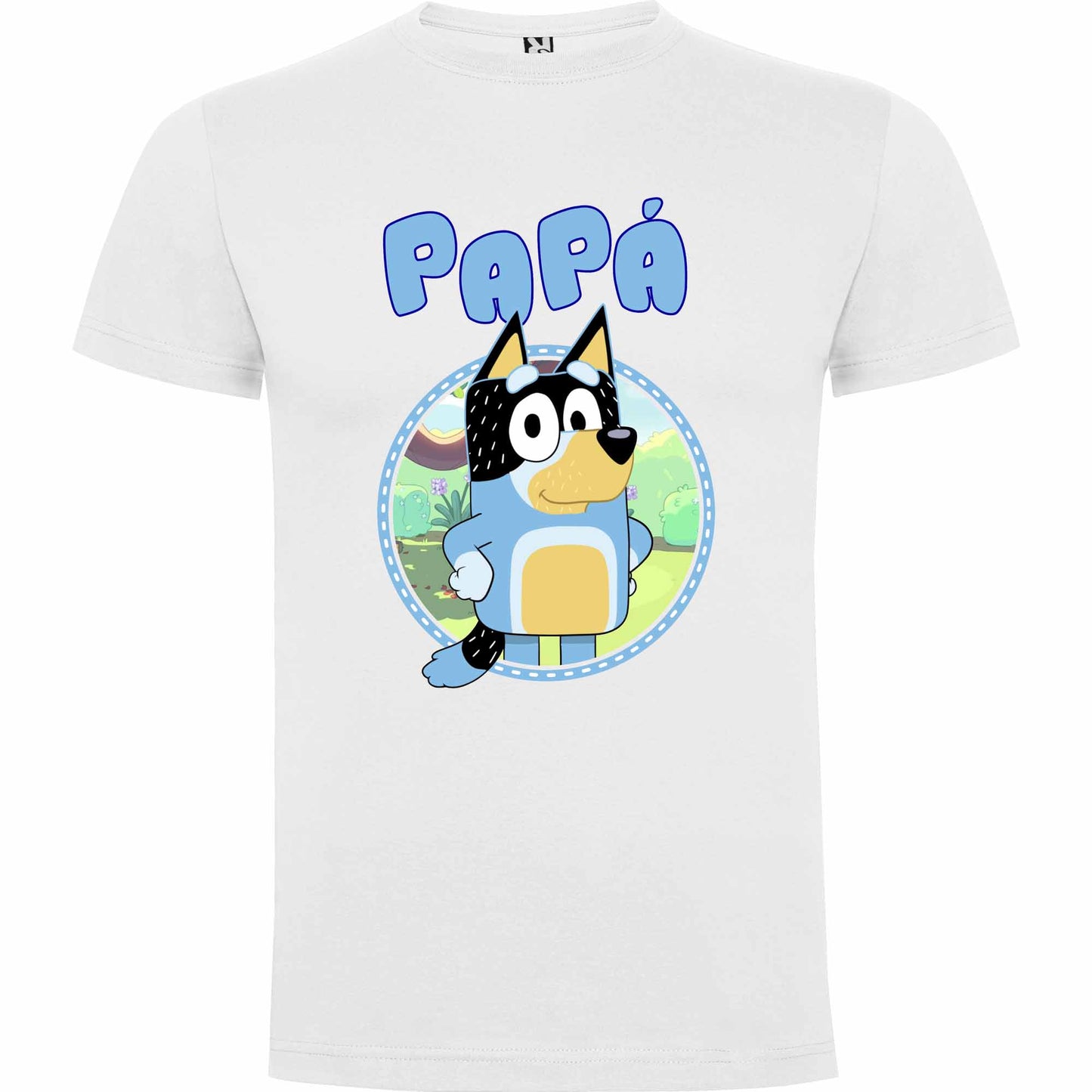 Camiseta personalizada Bluey y familia
