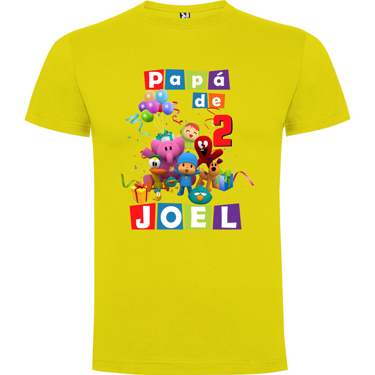Camiseta personalizada pocoyo padre e hijo