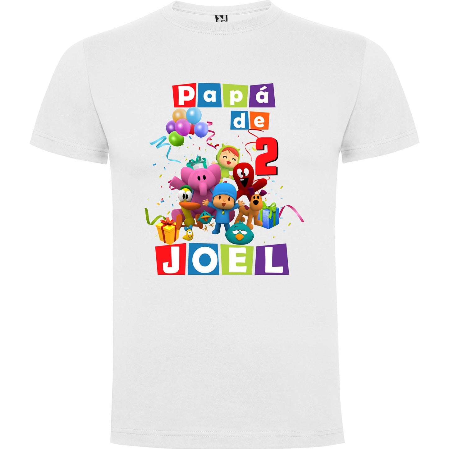 Camiseta personalizada pocoyo padre e hijo