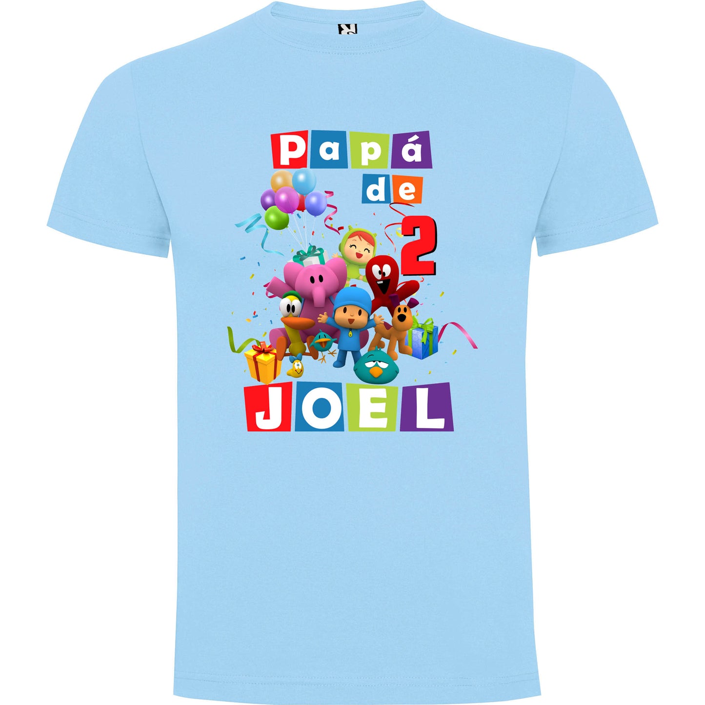 Camiseta personalizada pocoyo padre e hijo