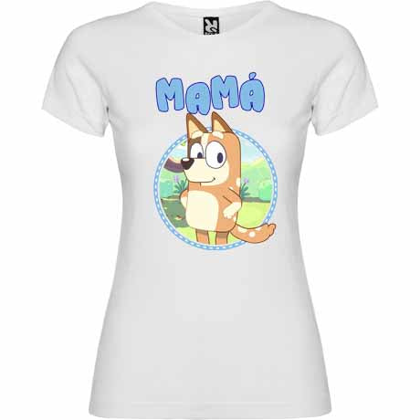 Camiseta personalizada Bluey y familia