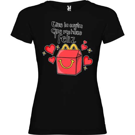 Camiseta personalizada eres mi cajita feliz