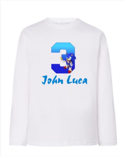 Camiseta de mangas largas personalizada